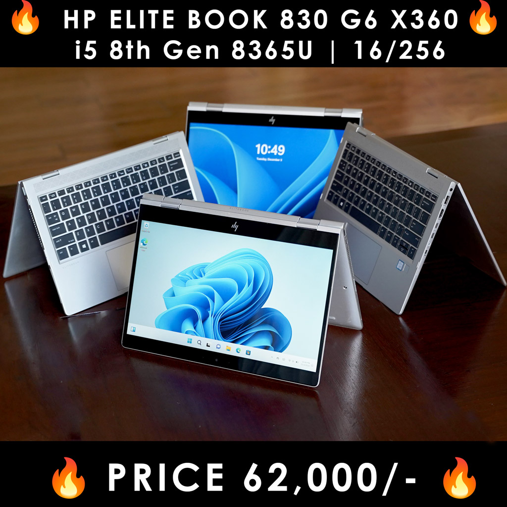 HP Elite Book x360 830 G6 Tablet View LaptopWali Pakistan